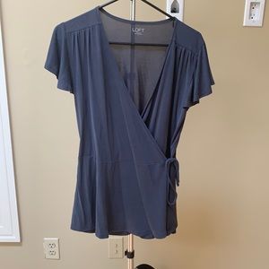 Grey Loft wrap shirt. Size S